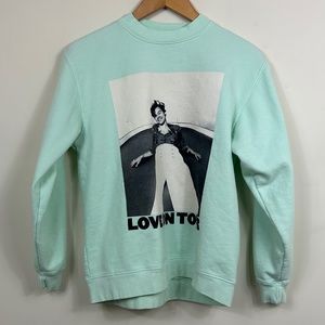 Harry Styles Hoodie Green ***Small Stain Shown in Pictures***  No Size Tag